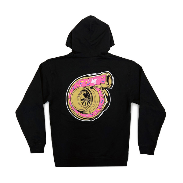 Pull Over Donut Turbo Hoodie | Black - Eat Sleep Race - Racing