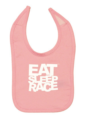 Infant Logo Bib | Pink - Eat Sleep Race - Racing Lifestyle Apparel