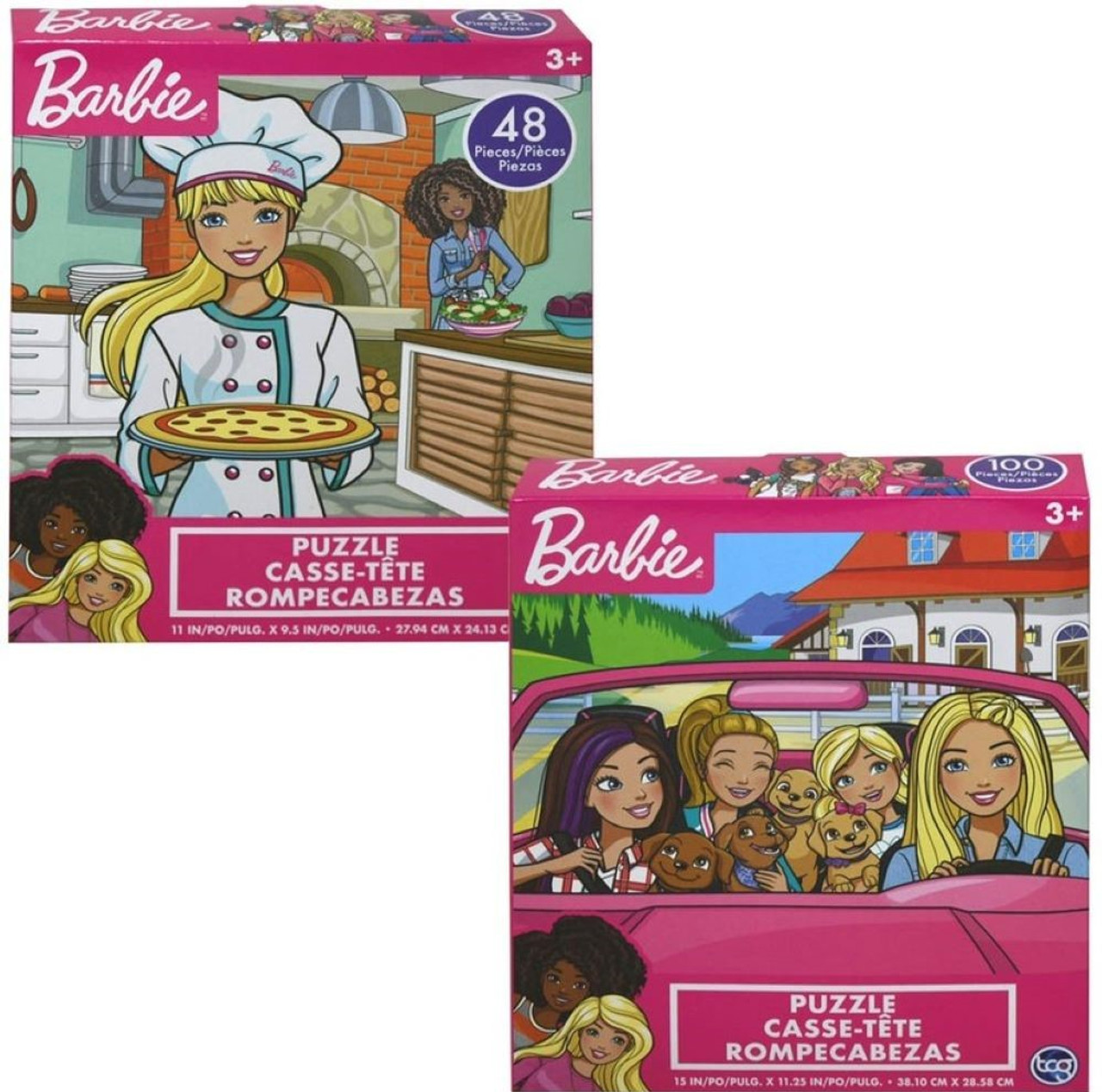 2-Pack Barbie Jig Saw Puzzle 48pc & 100pc