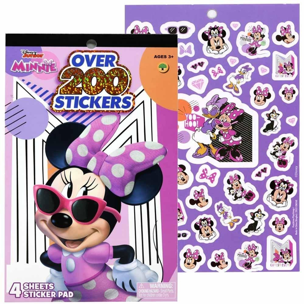 Disney Minnie Mouse Sticker Book with Over 200 Stickers - Think Kids