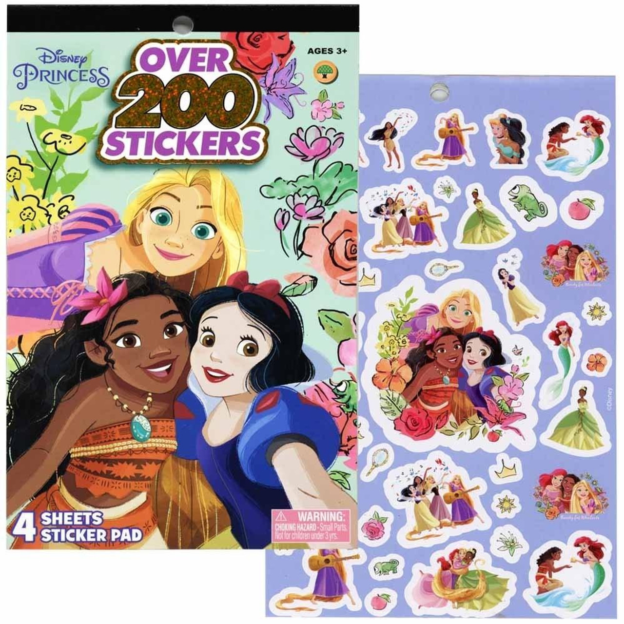 Disney Princess Sticker Book with Over 200 Stickers - Think Kids