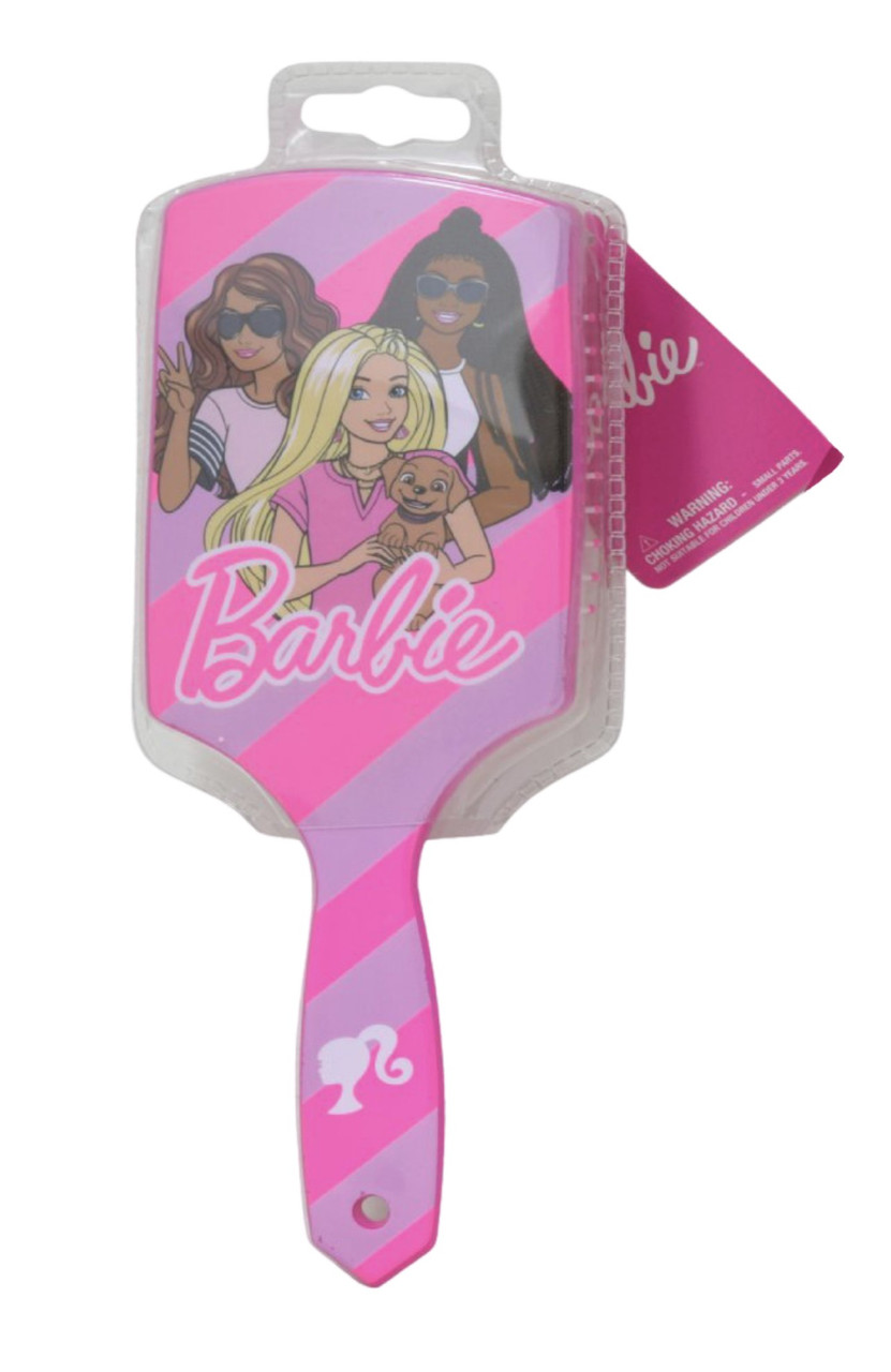 Barbie Girls Paddle Hairbrush, Pink - Think Kids