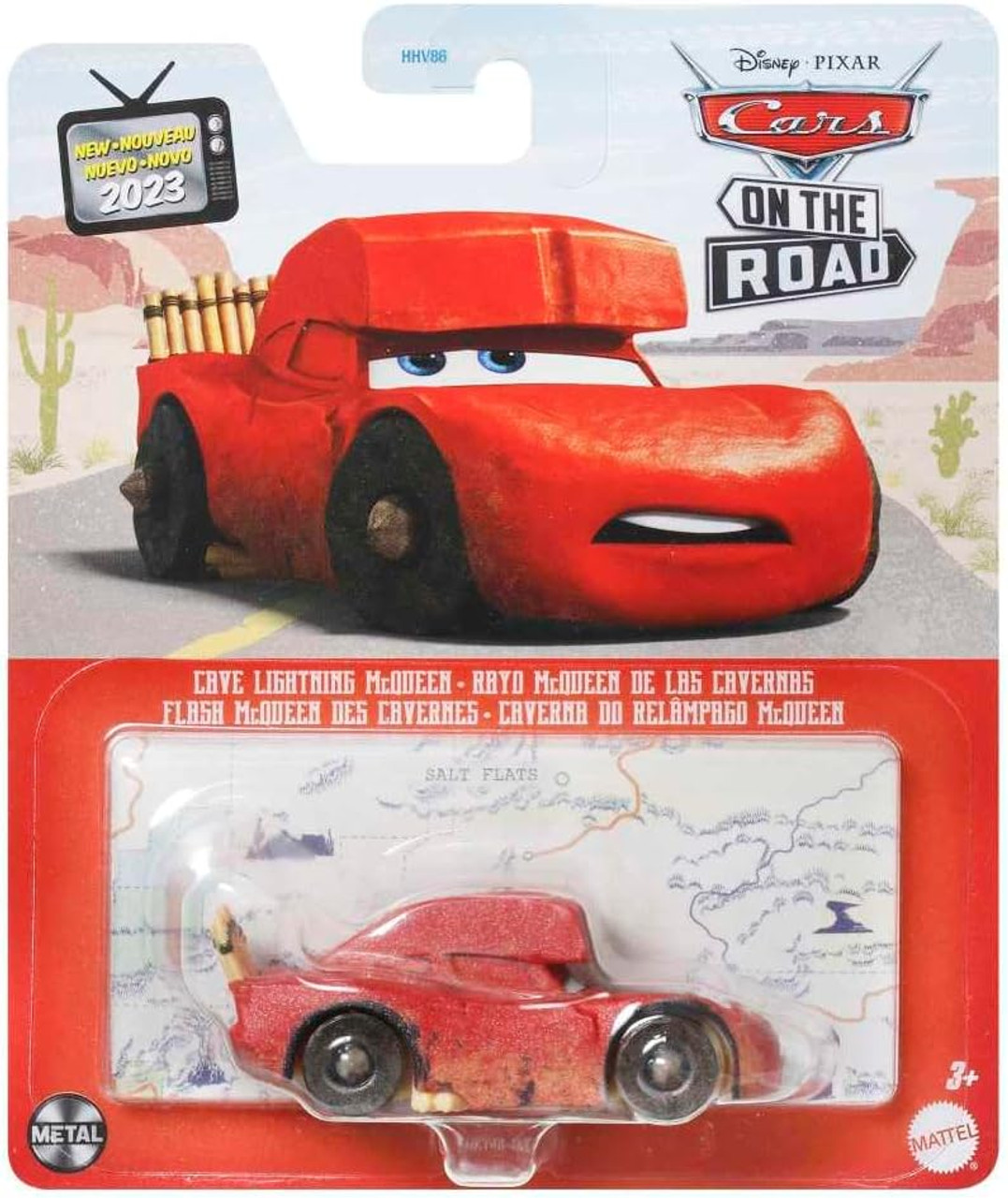 Mattel Disney Cars Toys On The Road Toys,Playset with 2 Toy Cars and  Light-Up Countdown,Features Lightning McQueen and Mater Truck