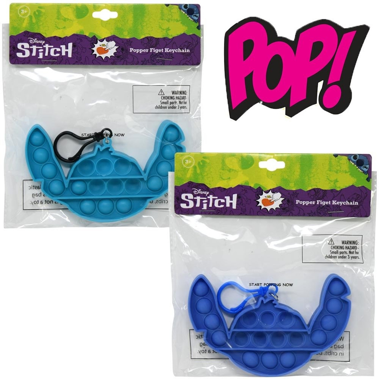 Giggle Time Bubble Push Poppers - 2 Pack - Sensory Fidget Toys - Relieves  Stress & Anxiety, Autism ADHD Fidget Toys for Kids and Adults, Silicone