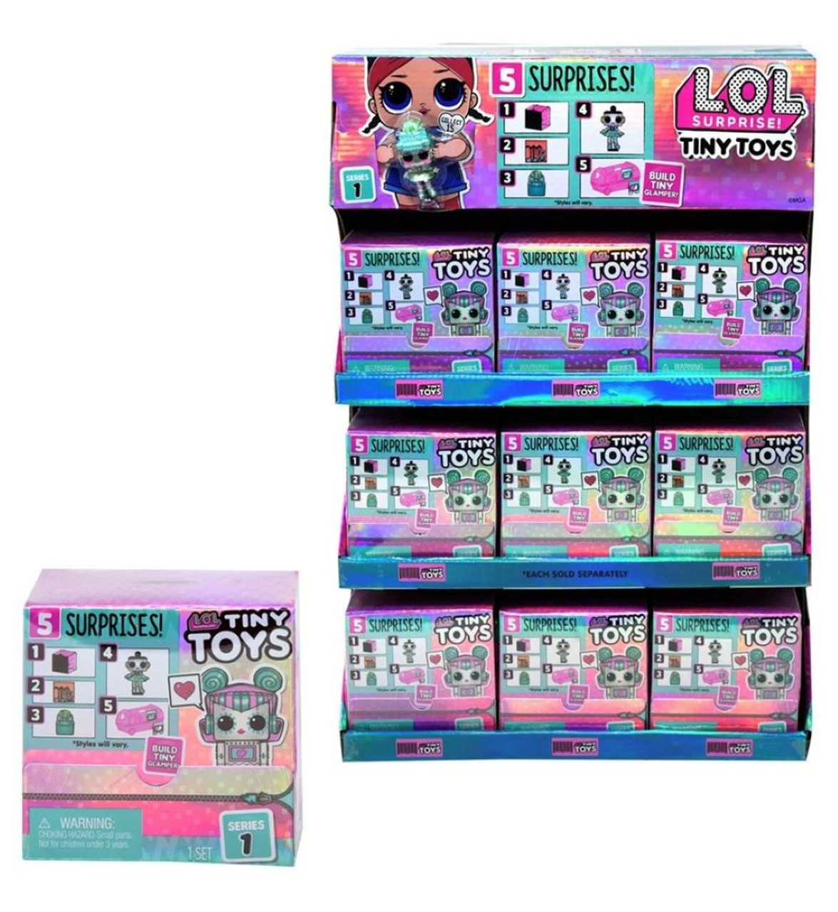 LOL Surprise Tiny Toys Blind Box # 2 Mini Robot Doll Glamper Series 1 New  Sealed 35051565802