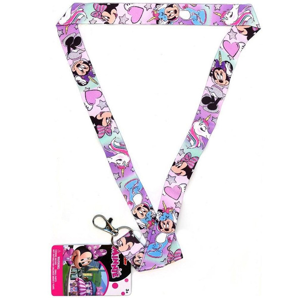 Disney Minnie Mouse Boutique Lanyard Keychain (Pink), 19" x 1 x .20