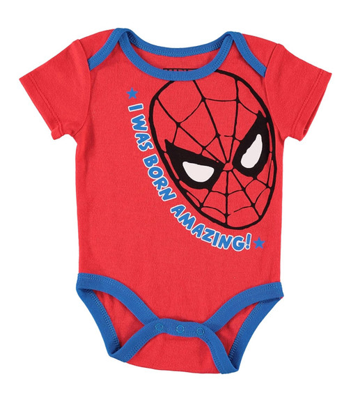 Spider-Man Boys Infant 3-Piece Set with Bib, Size 0-9 Months