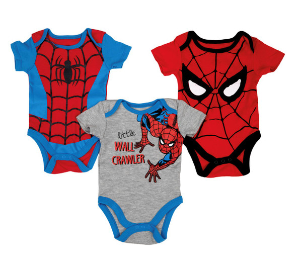Spider-Man Boys Infant 3-Piece Onesies
