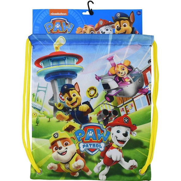 Paw Patrol Drawstring Bag, Size 17.75" x 14.25"