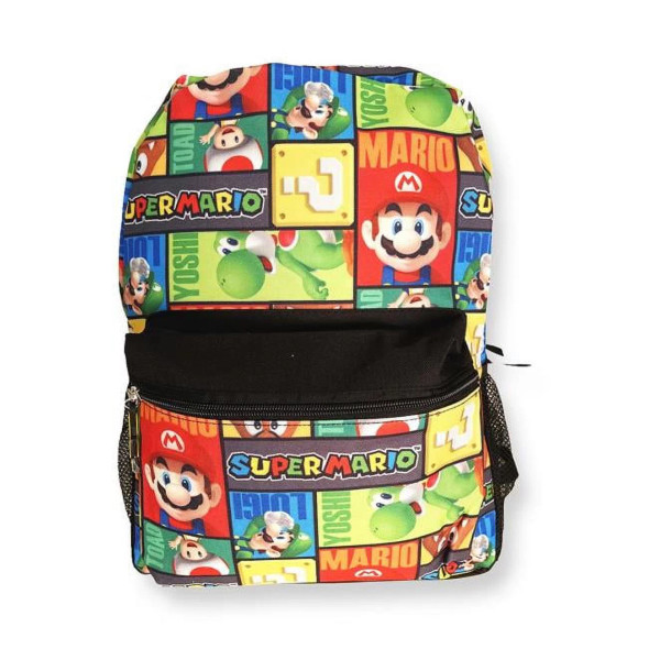 Super Mario All Over Print 16" Backpack