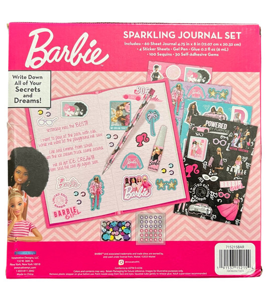 Barbie Sparkling Journal Set