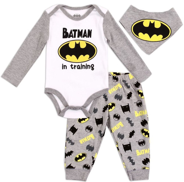 Batman Boys Newborn 3-Piece Set, Size 0-9 Months