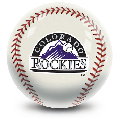 OTB MLB Colorado Rockies Baseball Design Bowling Ball