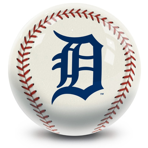 OTB MLB Detroit Tigers Baseball Design Bowling Ball