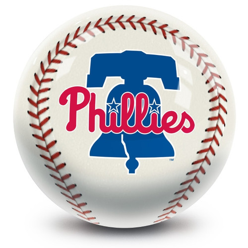 OTB MLB Philadelphia Phillies Baseball Design Bowling Ball