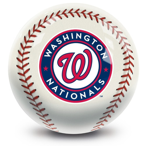 OTB MLB Washington Nationals Baseball Design Bowling Ball