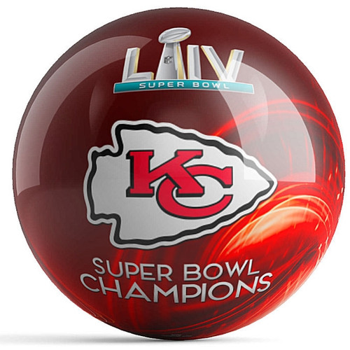OTB NFL Super Bowl LIV Champion Kansas City Chiefs Design 2 Bowling Ball