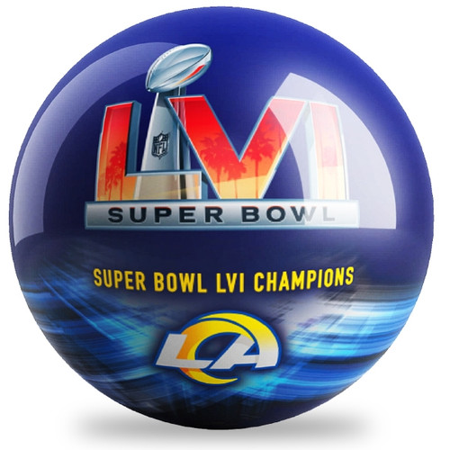 OTB NFL Super Bowl LVI Champion Los Angeles Rams Bowling Ball