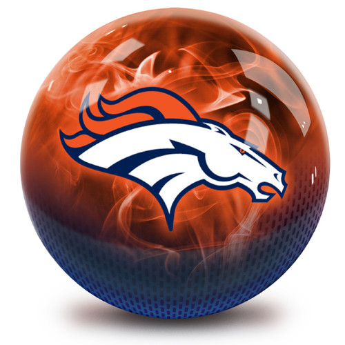 OTB NFL Denver Broncos On Fire Bowling Ball