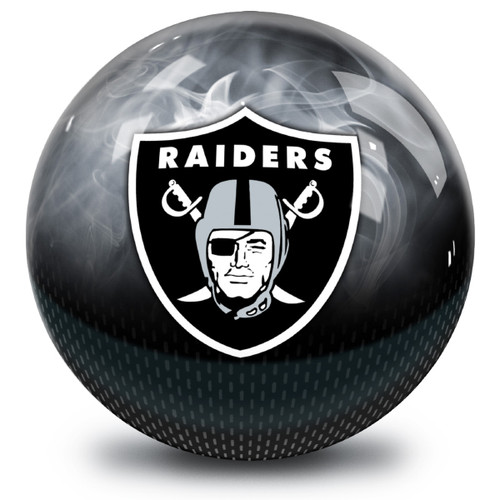 OTB NFL Las Vegas Raiders On Fire Bowling Ball