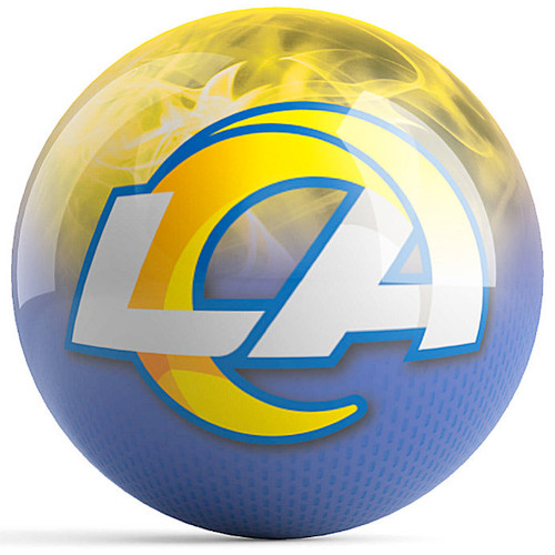OTB NFL LA Rams On Fire Bowling Ball