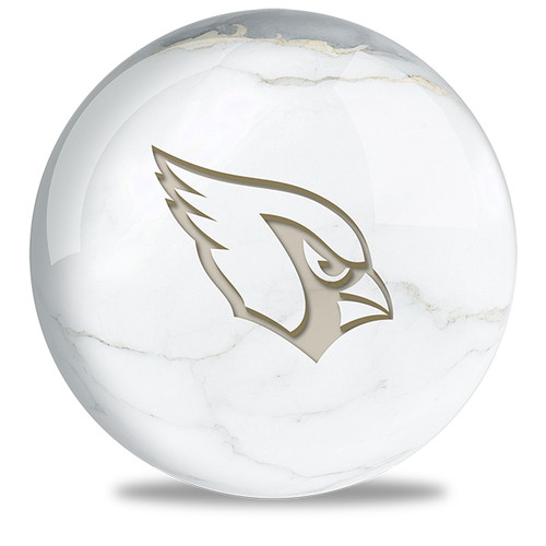 OTB NFL Arizona Cardinals White Marble Bowling Ball