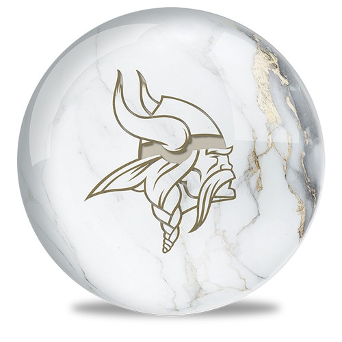 OTB NFL Minnesota Vikings White Marble Bowling Ball