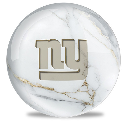 OTB NFL New York Giants White Marble Bowling Ball