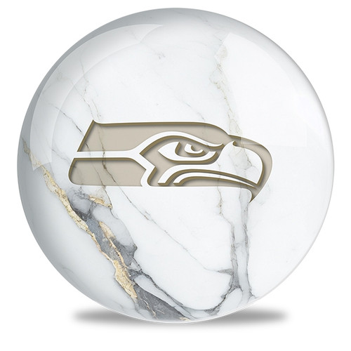 OTB NFL Seattle Seahawks White Marble Bowling Ball