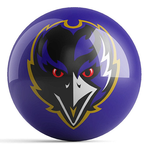 OTB NFL Baltimore Ravens Team Logo Bowling Ball