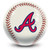 OTB MLB Atlanta Braves Baseball Design Bowling Ball