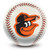 OTB MLB Baltimore Orioles Baseball Design Bowling Ball