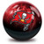 OTB NFL Tampa Bay Buccaneers On Fire Bowling Ball