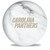 OTB NFL Carolina Panthers White Marble Bowling Ball