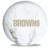OTB NFL Cleveland Browns White Marble Bowling Ball