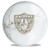 OTB NFL Las Vegas Raiders White Marble Bowling Ball