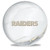 OTB NFL Las Vegas Raiders White Marble Bowling Ball