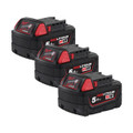 Milwaukee M18 B5 18v 5Ah Red Battery Triple Pack (3x5Ah)