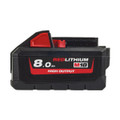Milwaukee M18HB8 18v 8Ah Red Battery Five Pack (5x8Ah)