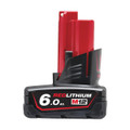 Milwaukee M12B6 12v 6Ah Red Battery Five Pack (5x6Ah)