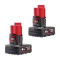 Milwaukee M12 B4 Battery Twin Pack (2x4Ah)