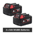 Milwaukee M18 ONEPP2A2-502X 18v Powerpack with ONE-KEY (2x5Ah)