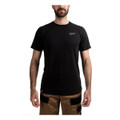 Milwaukee 4932492965 HT SS BL Hybrid Work Short Sleeve T-Shirt Black (L)