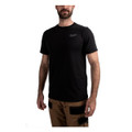 Milwaukee 4932492965 HT SS BL Hybrid Work Short Sleeve T-Shirt Black (L)