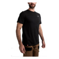 Milwaukee 4932492967 HT SS BL Hybrid Work Short Sleeve T-Shirt Black (XXL)