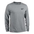 Milwaukee 4932492988 HT LS GR Hybrid T-Shirt Long Sleeve Grey (S)
