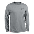 Milwaukee 4932492990 HT LS GR Hybrid T-Shirt Long Sleeve Grey (L)