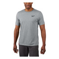 Milwaukee 4932492969 HT SS GR Hybrid Work Short Sleeve T-Shirt Grey (M)