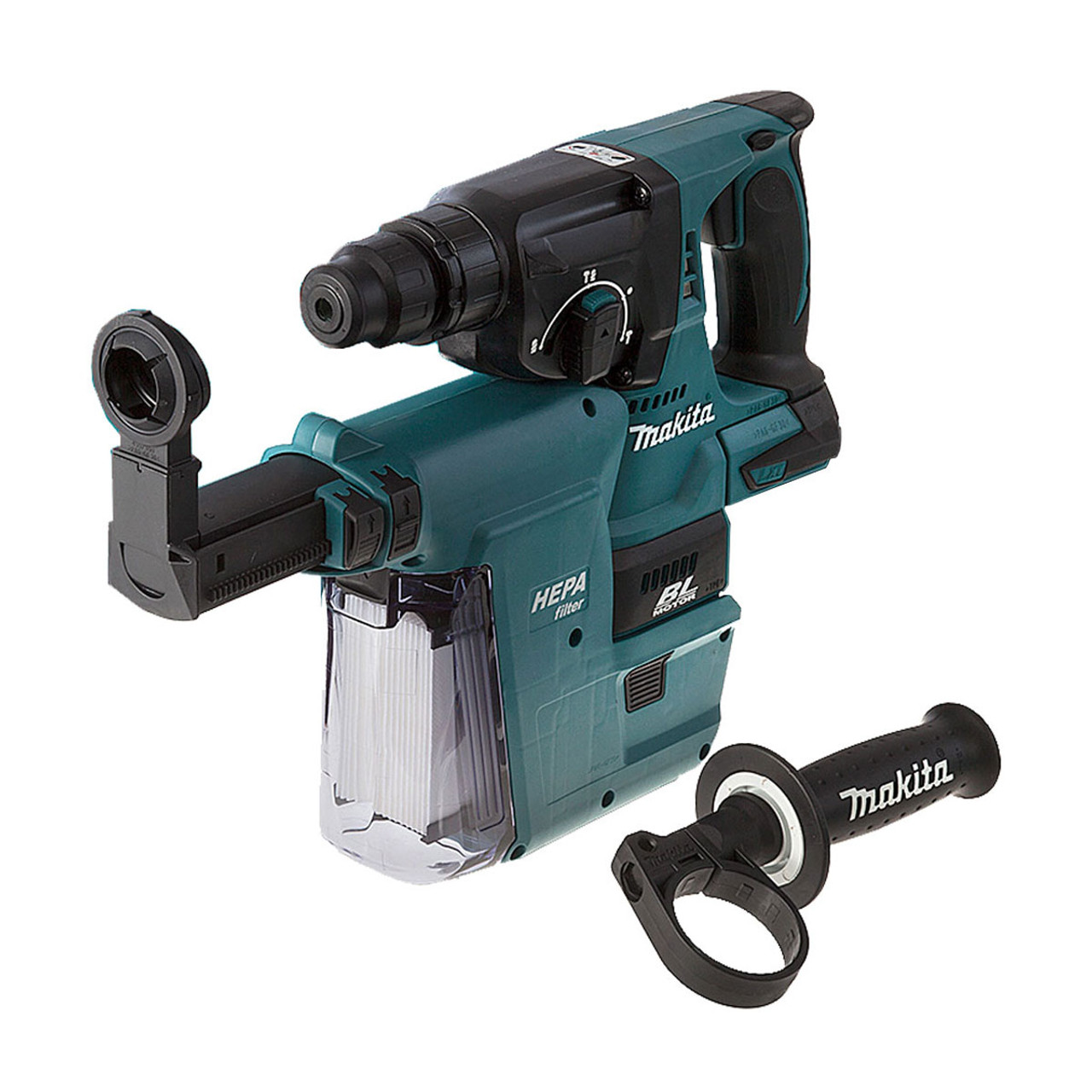 Makita DHR242ZV 18v SDS Brushless Hammer Drill With Extractor