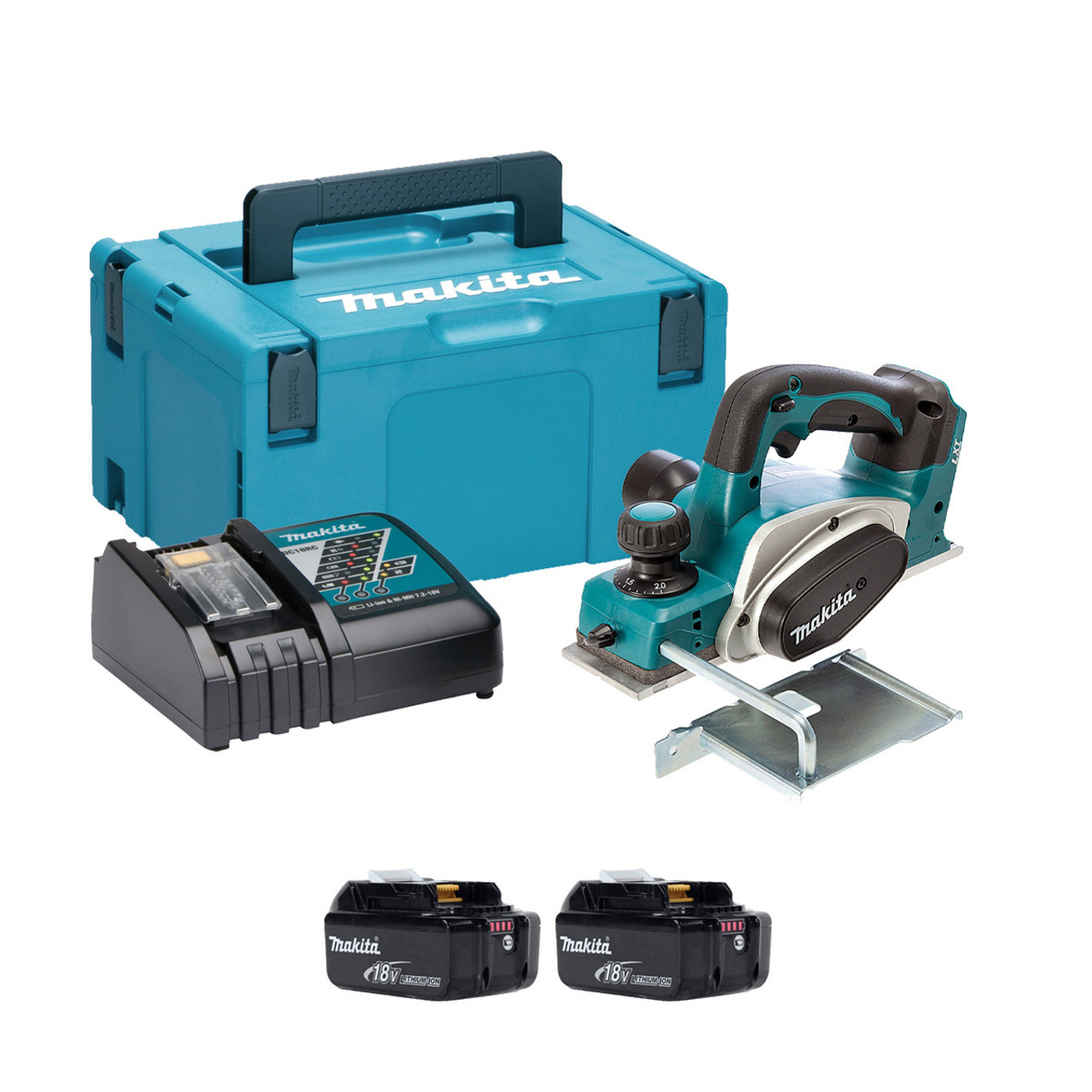 Makita 18V Cordless Plate Joiner, 18V LXT Cordless 3-1/4 Planer, And 18V LXT  Battery